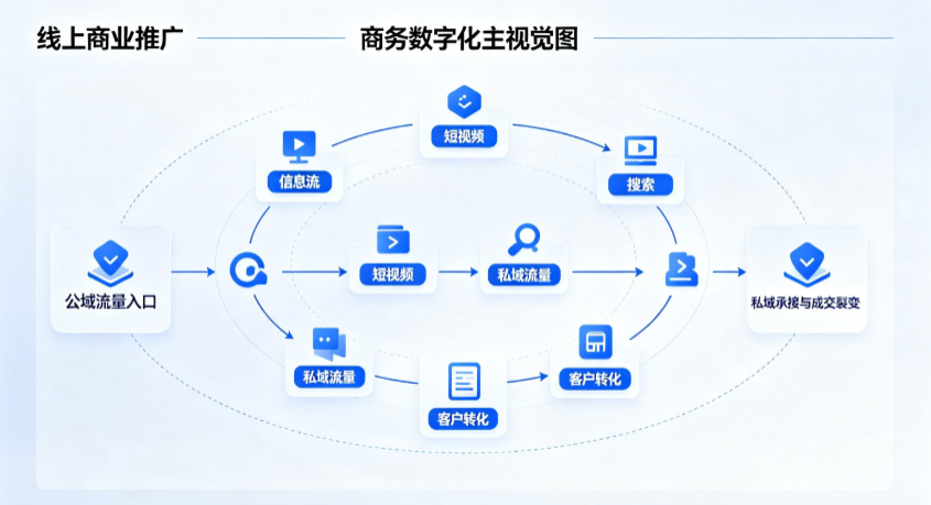 云城区线上商业推广怎么做？全域流量闭环搭建与低成本转化实战指南